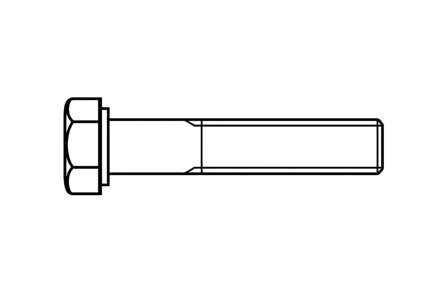 DIN 609 (śruby pasowane – gwint długi)