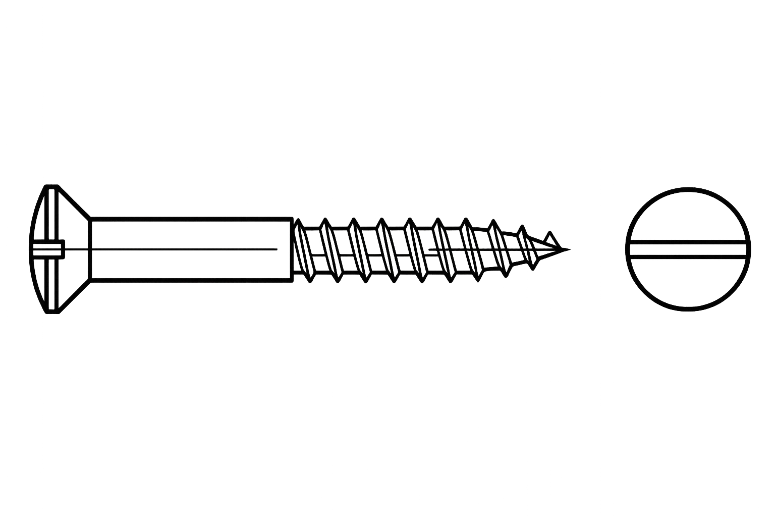 Wkręty do drewna i gwoździe